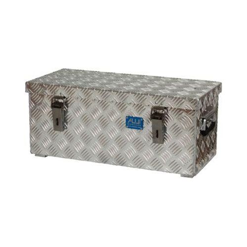 Transportkiste, Aluminium-Riffelblech, mit Fangbänder, 37 l