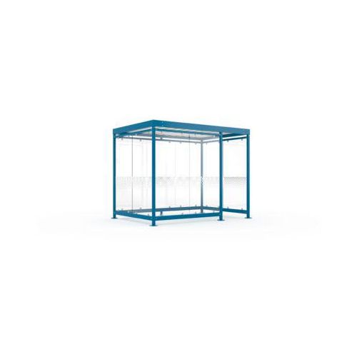 Überdachungssystem WSM Köln K3 d/b, B 3180 x T 2165 x H 2510 mm, Bausatz, grauweiß RAL 9002