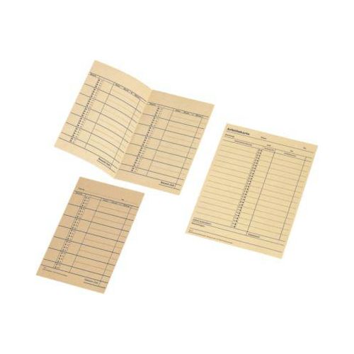 BÜRK Stempelkarte, Wochen-Lohnkarte, für Zeiterfassungsgerät ZS3200/ZS5200, 500 Stück