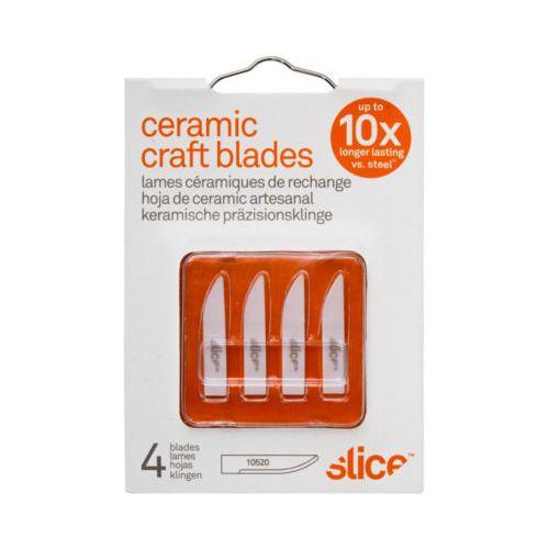 Slice Ersatzklingen, für Slice Skalpellmesser, gerade Schneide, 4er-Pack