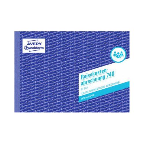 Avery Zweckform Reisekostenabrechnung Nr. 740