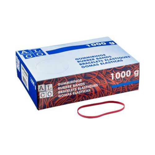 Gummibänder, rot, 130 x 4 mm, 1000 g