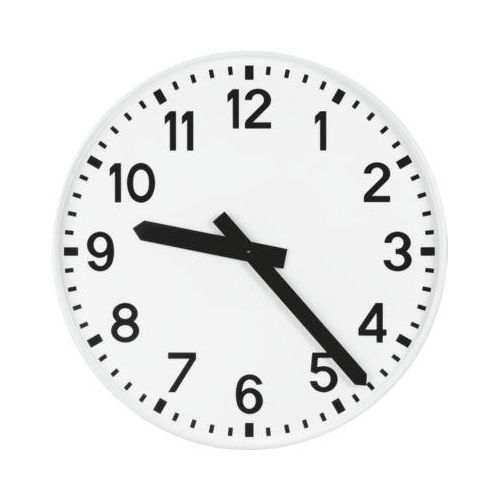 Bahnhofsuhr mit Zahlenzifferblatt, ø 500 mm, Funkuhr