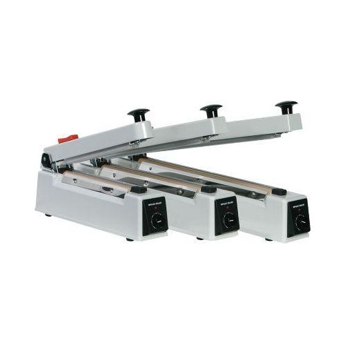 Folienschweißgerät ECO Sealer 300, für Folien mit Stärke bis 150 μ, Schweißnahtlänge 300 mm, Leistung 500 W, mit Abschneider, Metall, grau