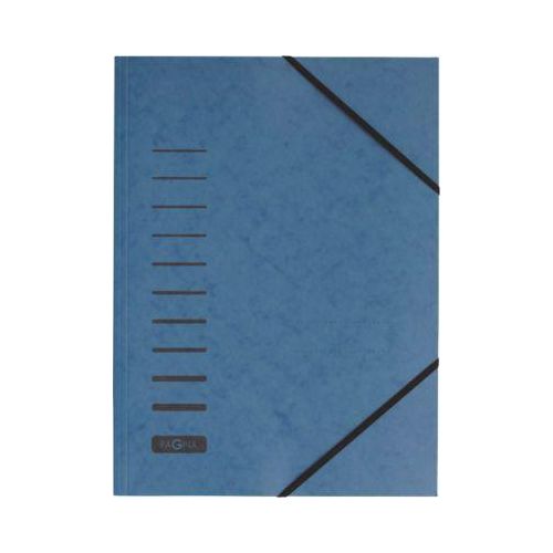 PAGNA Eckspannmappe, DIN A4, Gummizugverschluss, 25 Stück, blau