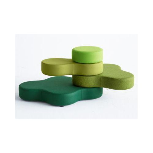 Sitzsystem TAPA Round I, Stoff, modular, mit Drehmechanismus, B 800 x H 620 mm, grün/grün