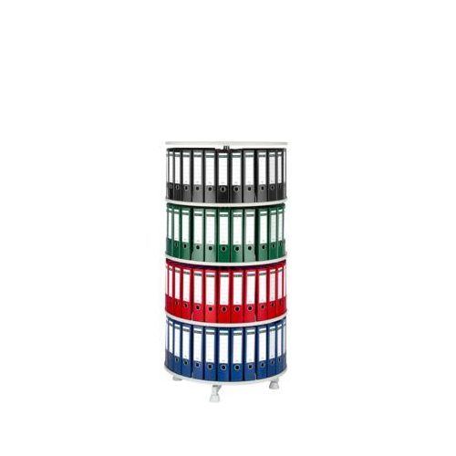 4 Etagen Ordner-Drehsäule, ohne Ordner, H 1580 mm