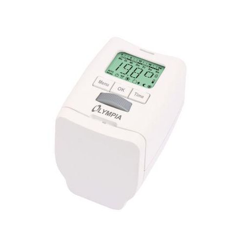 Heizkörperregler Olympia HAT 430-22, energiesparend, 4 Heiz- & Sparzeiten einstellbar, M30x1,5 Gewindeanschluss, inkl. RA-, RAV-, RAVL-Adapter
