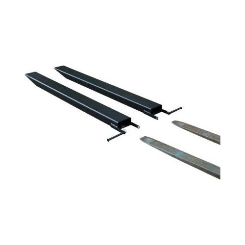 Gabelverlängerung für Flurförderzeuge, offene Ausführung, L 1600 x B 80 x 40 mm, schwarz