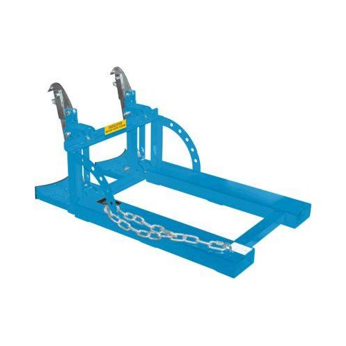 Bauer Fasslifter RS 60-II, für Stapler, 2x 60-l-Fässer, L 1050 x B 650 x H 460 mm, bis 200 kg, Stahl, Lichtblau