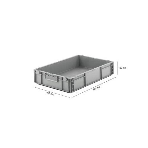 Euro Box Serie MF 6120, aus PP, Inhalt 21 L, Unterfassgriff, grau