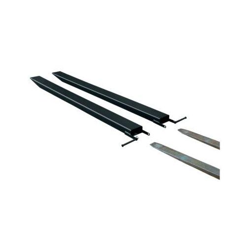 Gabelverlängerung für Flurförderzeuge, offene Ausführung, L 2000 x B 80 x 40 mm, schwarz