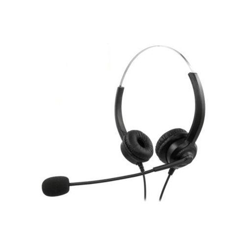 Headset MediaRange MROS304, kabelgebunden, binaural, USB, Lautstärkeregler, Mikrofon mit Rauschfilter, schwarz-silber