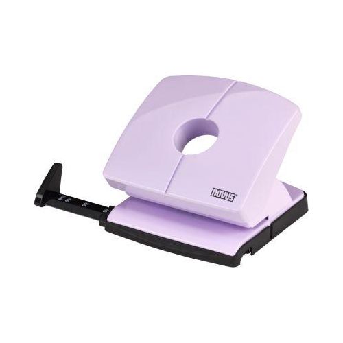 Locher NOVUS B 220, bis zu 20 Blatt, für A4/A5/A6/B5/B6/US/3x8/Folio, Anschlagschiene, Vollmetall & Kunststoff, pretty-lilac