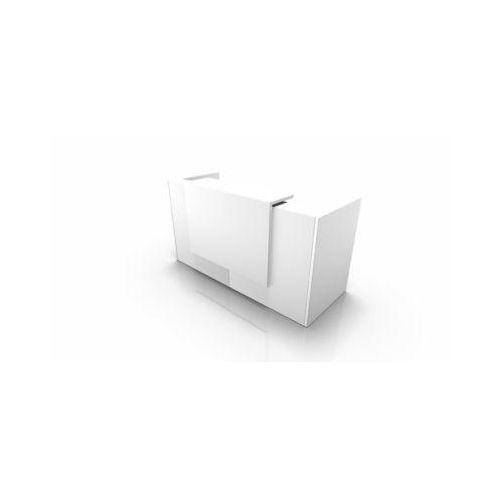 Theke Spezia, gerade, B 2060 x T 880 x H 1130 mm, weiß/weiß