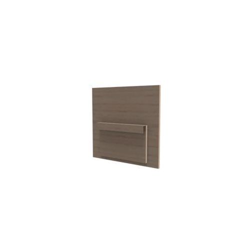 Sichtblende für Empfangstheke Basis C, B 670 × T 30 × H 620 mm, verschiebbar, mehr Privatsphäre, Eiche hell