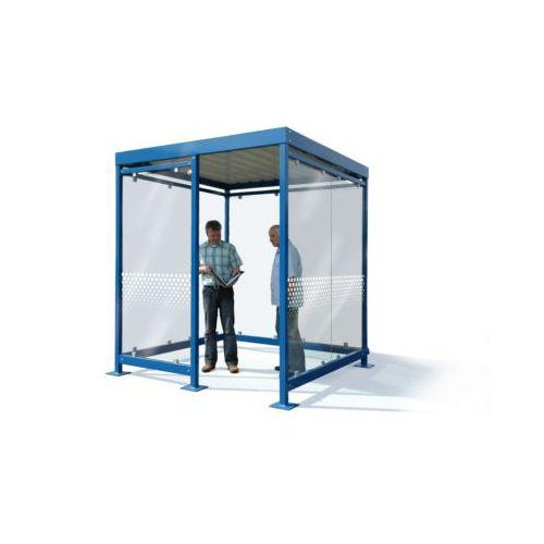 Überdachungssystem WSM Köln K2 c/b, B 2165 x T 2165 x H 2510 mm, Bausatz, enzianblau RAL 5010