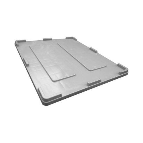 Deckel für Industriebox mit Volumen 610 l, L 1200 x B 1000 x H 30 mm, Polyethylen, grau