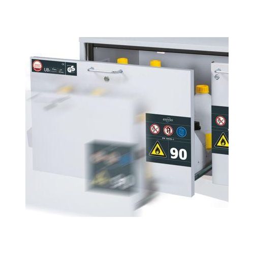 Soft-Close-Funktion, für asecos Sicherheitsschränke der K90, UB30 und UB90 Serie, mitbestellen bei Auftragserteilung