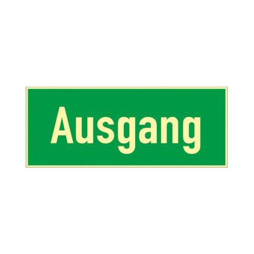 Schild Ausgang, HLK, Kunstoff, langleuchtend