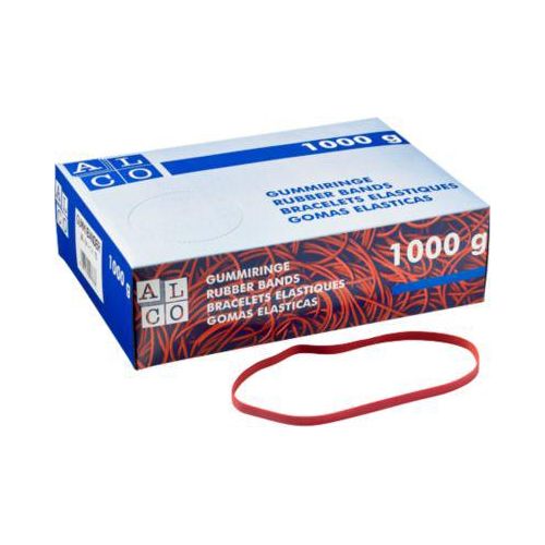 Gummibänder, rot, 200 x 6 mm, 1000 g