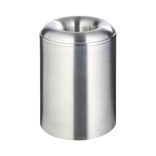 Papierkorb, rund, selbstlöschend, Volumen 20 l, mit Löschdeckel, flüssigkeitsdicht, Ø 300 x H 342 mm, Aluminium