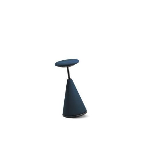 Stehhocker giroflex 10, gepolstert, 640-810 mm Sitzhöhe, blau