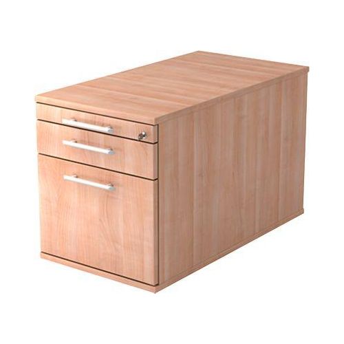 Rollcontainer ULM, 1 Utensilienauszug, 1 Schub, HR-Auszug, B 428 x T 800 x H 512 mm, Nussbaum