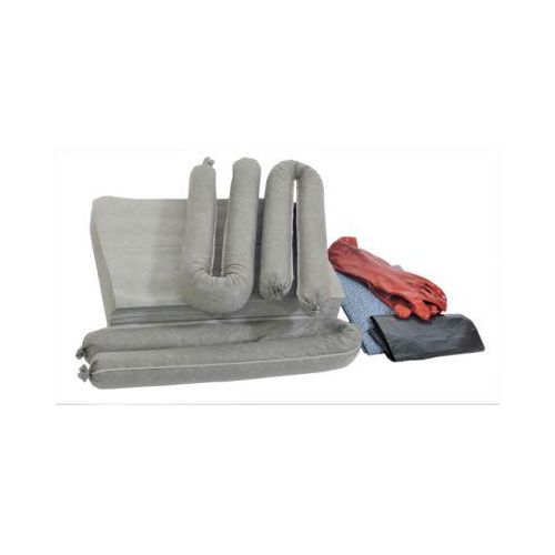 Leckage Notfallset universell grau, 50 l Aufnahme, 46 Teile, in Transportbox