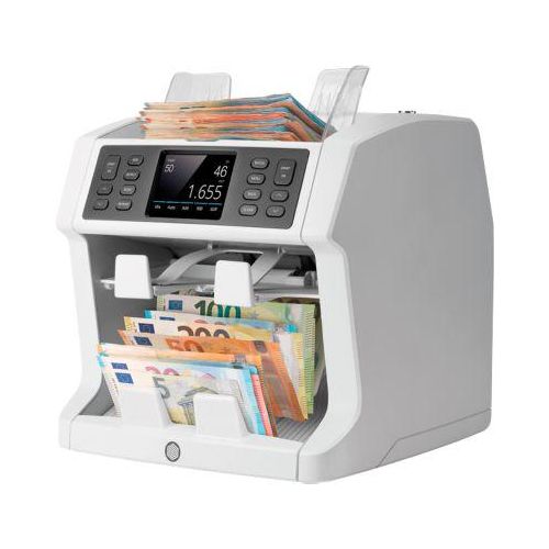 Banknotenzähler Safescan® 2985 SX, zentralbankgetestet, 7 Sicherheitsmerkmale, Wertzähler & -sortierer, bis zu 1200 Scheine/min & bis zu 3 Währungen