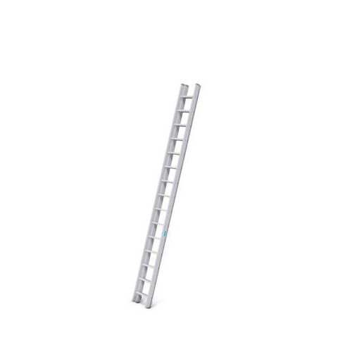 Alu-Schiebeleiter Stabilo, 2teilig, 2 x 15 Sprossen, mit Traverse und Trigon-Traverse
