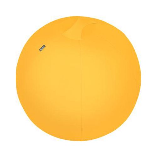 Sitzball Leitz Ergo Cosy, Stärkung der Rücken- und Rumpfmuskulatur, Stoffüberzug, ⌀ 650 mm, gelb