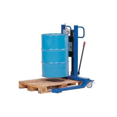 Fassheber asecos, B 830 x H 1605 x T 1140 mm, Hubbereich von 120 – 740 mm, Stahl lackiert