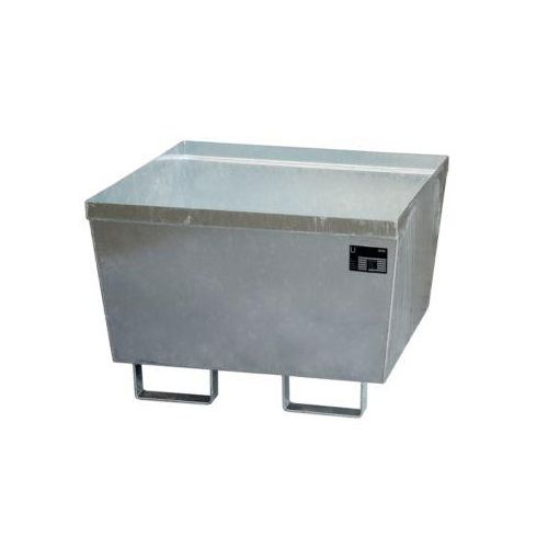 Auffangwanne BAUER AO-1, Stahl, 229 l, B 800 x T 800 x H 545 mm, verzinkt