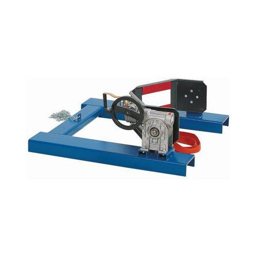 Fasswender asecos, Stahl, blau pulverbeschichtet, B 1055 x T 1000 x H 455 mm, bis 300 kg