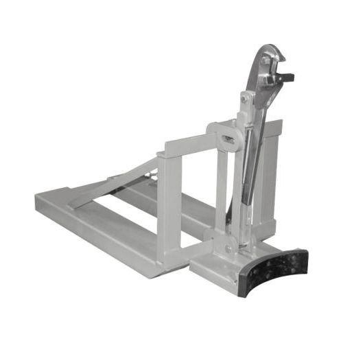 Bauer Fasslifter RS-I/91, für Stapler, 1 x 200/220-l-Fässer, L 1295 x B 585 x H 925 mm, bis 800 kg, Stahl, Mausgrau