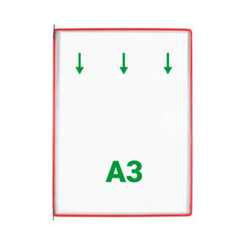 tarifold Sichttafeln DIN A3, rot, 10 Stück