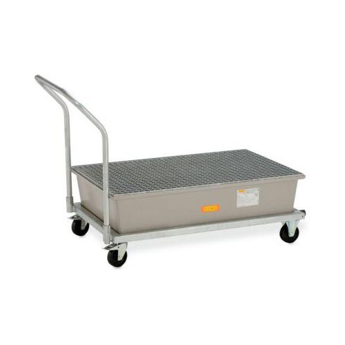 GFK-Auffangwanne 220/2-mobil CEMO, fahrbar, 220 l Auffangvolumen, B 1520 x T 860 x H 1080 mm