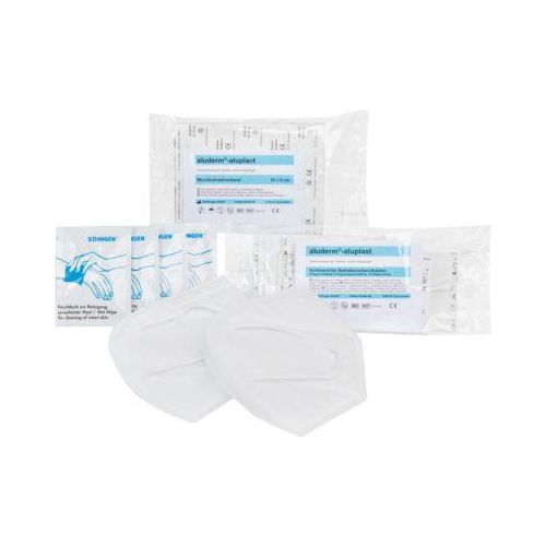 Erste-Hilfe Ergänzungsset Söhngen® gemäß DIN 13157, 48-teilig, Verbände, Feuchttücher & FFP2-Masken, weiß