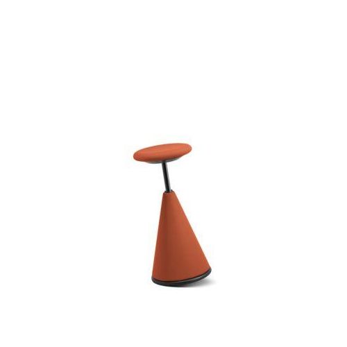 Stehhocker giroflex 10, gepolstert, 640-810 mm Sitzhöhe, orange
