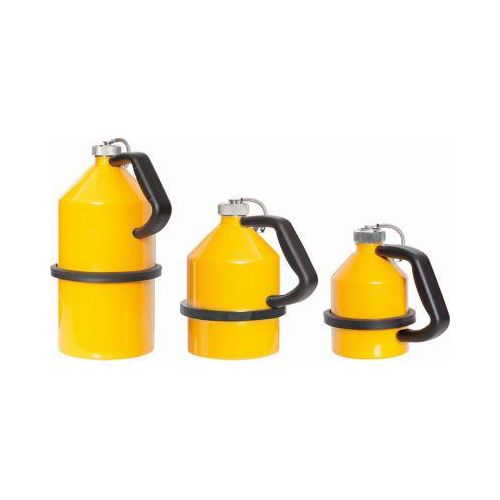 Lagerkanne, Stahlblech, gelb, 2 l, Ø 158 x H 226 mm, Schraubverschluss