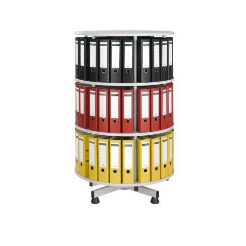 3 Etagen Ordner-Drehsäule, ohne Ordner, H 1300 mm