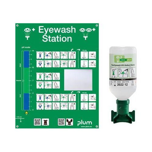 Augenspülstation mit 1 Flasche