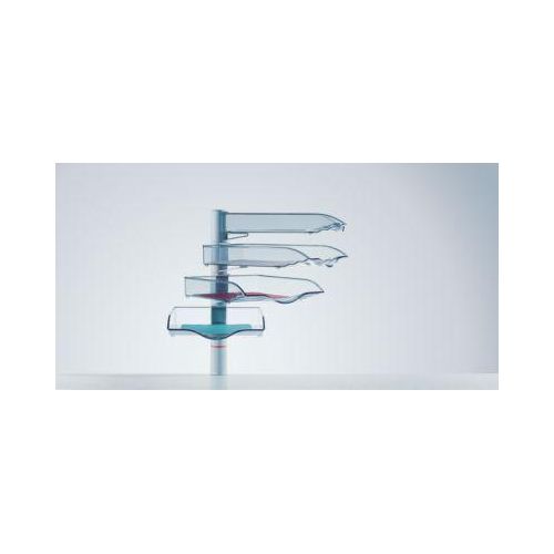 Ablagekorb CopySwinger, DIN A4, 4 Fächer, lichtgrau