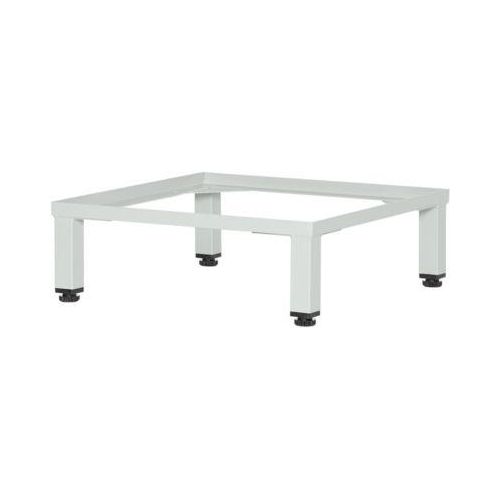 Untergestell für Schließfach Würfel, B 380 x T 370 x H 100 mm, mit 4 Füßen, zerlegt, Stahl, lichtgrau RAL 7035