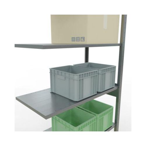 SCHULTE Lagertechnik - Stecks.Anbaur.mit Längenriegeln - 2500x1000x500 mm, Typ 150 kg