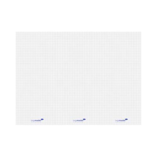 Magic Charts Legamaster, für Flipcharts, kariert, selbstklebend & beschreibbar, inkl. Permanentmarker, L 1200 x B 900 mm, 100 % recyclingfähig, Polypropylen, weiß, 15 Blatt