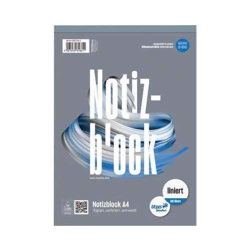Ursus Notizblock, mikroperforiert, liniert, DIN A4