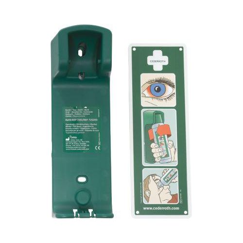 Wandhalterung Cederroth, für Augenspülflasche 500 ml, grün