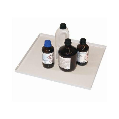 Fachboden Standard für asecos Sicherheitsschränke der S-30 und K-30 Serie, Stahlblech, lichtgrau, B 468 x T 500 x H 40 mm, bis 75 kg